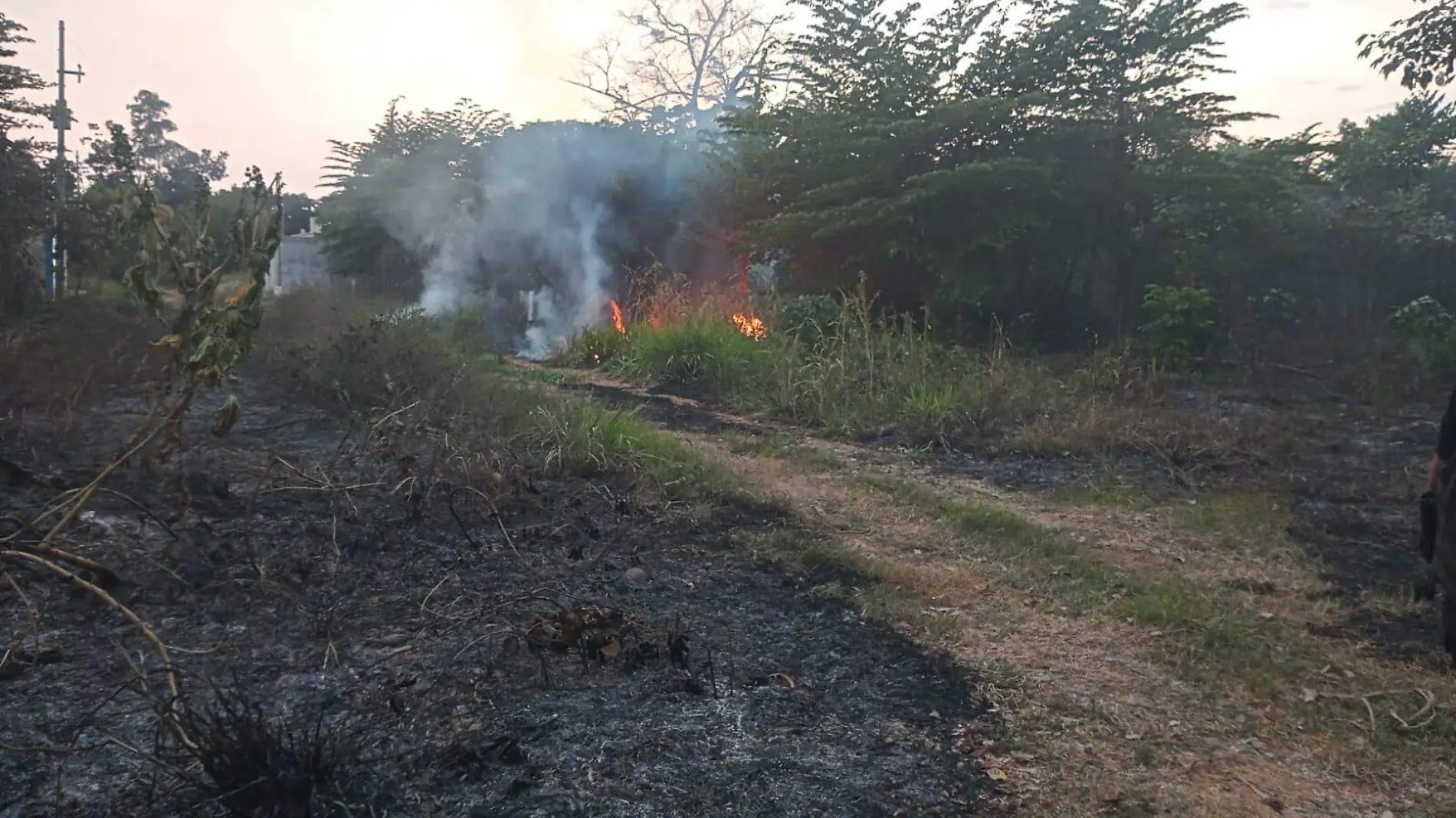 incendio de pastizal